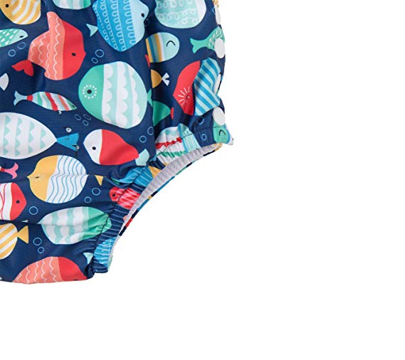 Attraco meisjes zwembroek cartoon print badmode gevoerde slip badmode zijband zwembroek met luiers