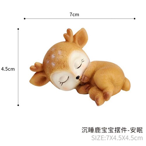 Décoration de gâteau d'anniversaire motif cerf | Animal de noël, jouet de Table, personnalité, dessin animé Han: f