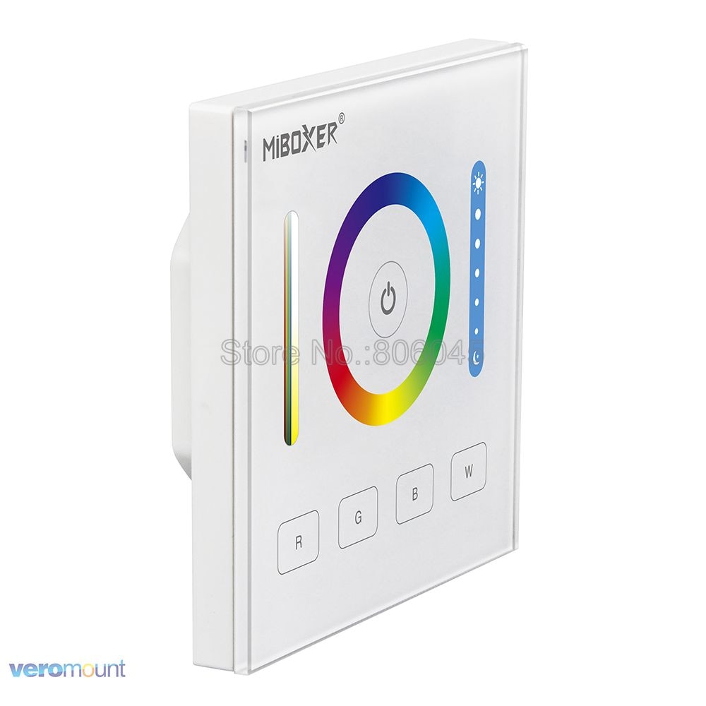 Miboxer dali 86 touch panel rgb rgbw rgb+cct 3 in 1 smart led controller  dp3 til rgb rgbw rgbcct led strip