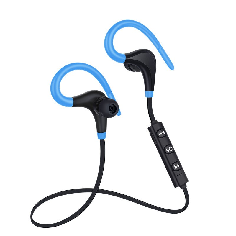 Sport oordopjes koptelefoon voor iphone  xs 8 7 xiaomi 6 5 smartphone draadloze koptelefoon oorhaak bluetooth oordopjes microfoon headset: Blauw