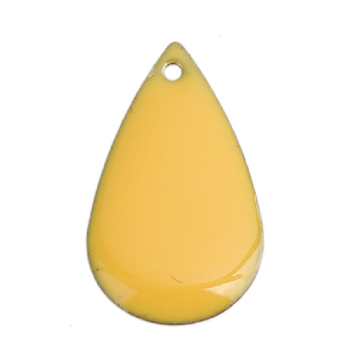 Wasser Tropfen Emaille Anhänger Kupfer Emailliert Doppelseitige Pailletten Reize Unbeschichtet 21*13mm( 4/8 &quot;) für DIY Ohrring Zeug, 10 Stck: 12