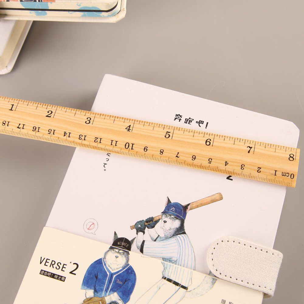Règle en bois 15cm 20cm 30cm Double face métrique règle précision outil de mesure apprentissage étudiant école papeterie