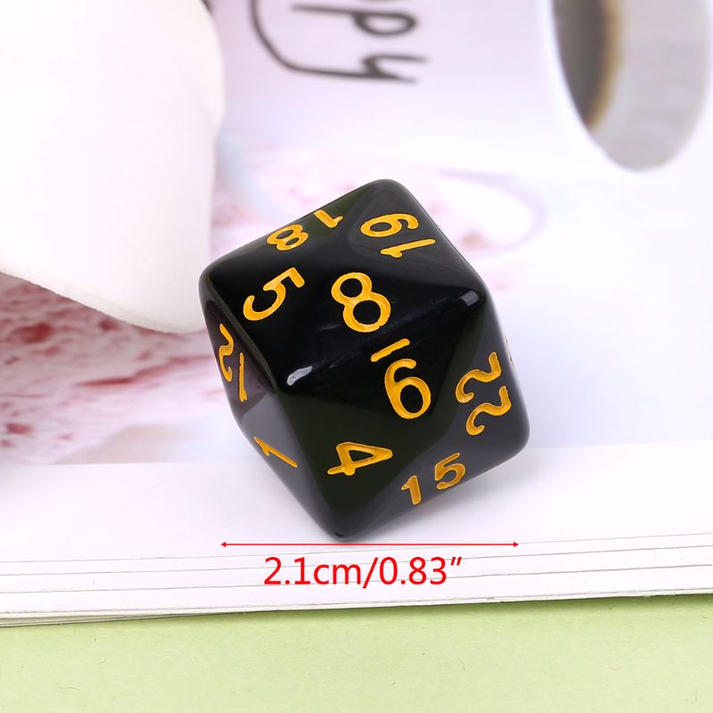 6 6 Pcs/Set Game Dice 6 Sided D6 24 Points Table Games Desktop Polyhedral For Dungeon D&D Dragon Games Party Funny Play