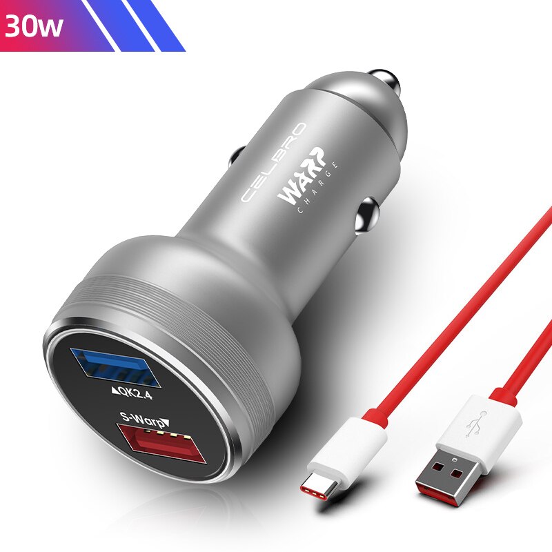 Voor Oneplus Dual Usb Autolader 80 W Supervooc Warp Charge 65 30 W Super Fast Charge 65 W Dash One Plus 10T 10 Pro Nord 2T 9 8: eu
