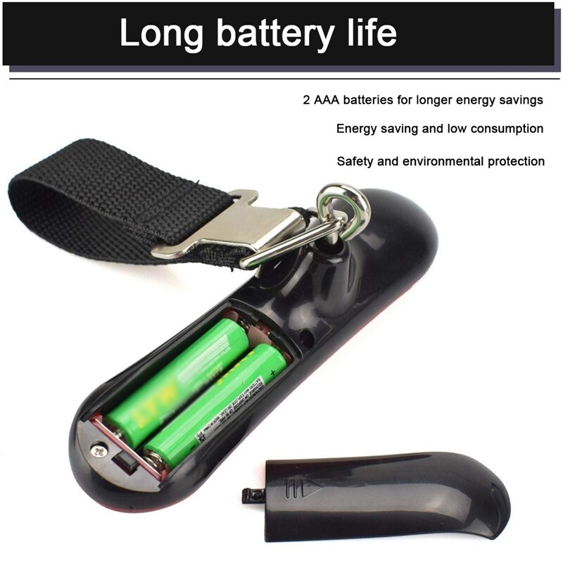 -Portable Mini Suitcase Scale LED Display 50Kg/110Lb Digital Luggage Scale for Travel Bag Hanging Scales Weighing Balance