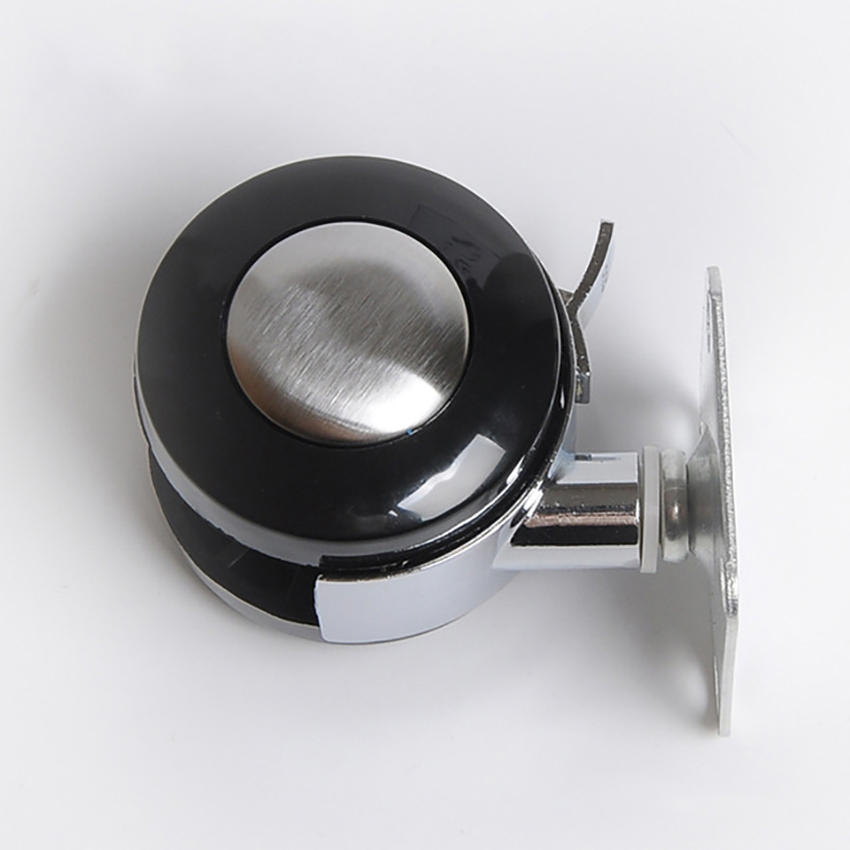 4PCS/Lot 2 Inch Heavy Duty Casters, Zinc Alloy Swivel Plate Casters Wheels with Safety Locking and Black Wheels, No Noise