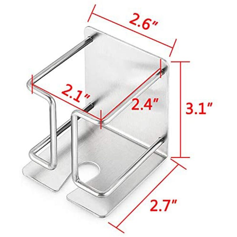 Support de rasoir électrique support de rasoir mural auto-adhésif en acier inoxydable support de rasoir mural pour salle de bain