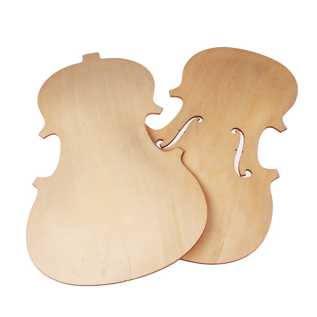 3/4 Violin Top And Back Solidwood Unfinished Violin Parts For 3/4 Violin DIY Violin Parts Accessories