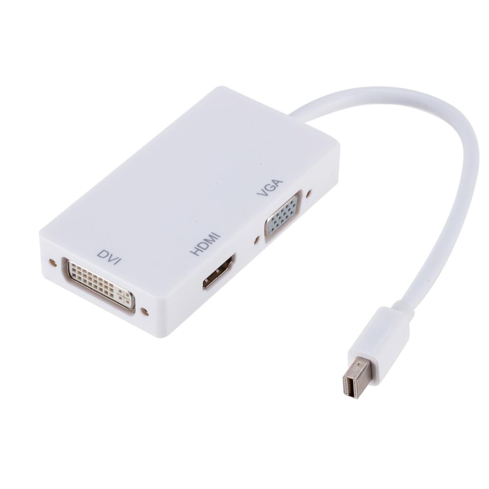 Asunflower Mini Displayport Thunderbolt DP To HDMI VGA DVI Adapter Converter Cable For IMac Mac Mini Pro Air Book TO Monitor TV