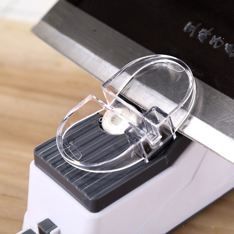 Usb Slijpen Elektrische Verstelbare Keukenmessen Schaar Tool Mes Diamant Fijn Slijpen Blade Met Cover Anti-Cut Keuken