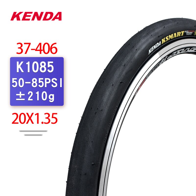 Kenda Fietsband 20 Inch 20*1.25/1.35/1.5/1.75/1.95/2.0/2.125 staaldraad 20*1 1 / 8 Klein Wiel Vouwfiets Band: K1085 20X1.35