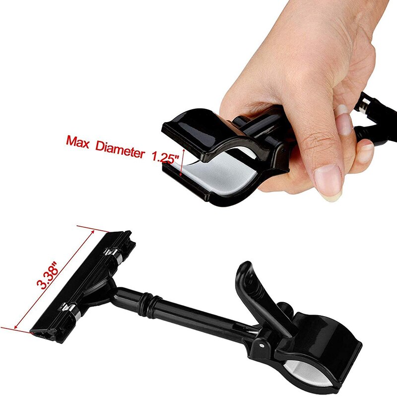 36 PACK Adjustable Plastic Clip Style Merchandise Logo Display Clip Bracket (Black)