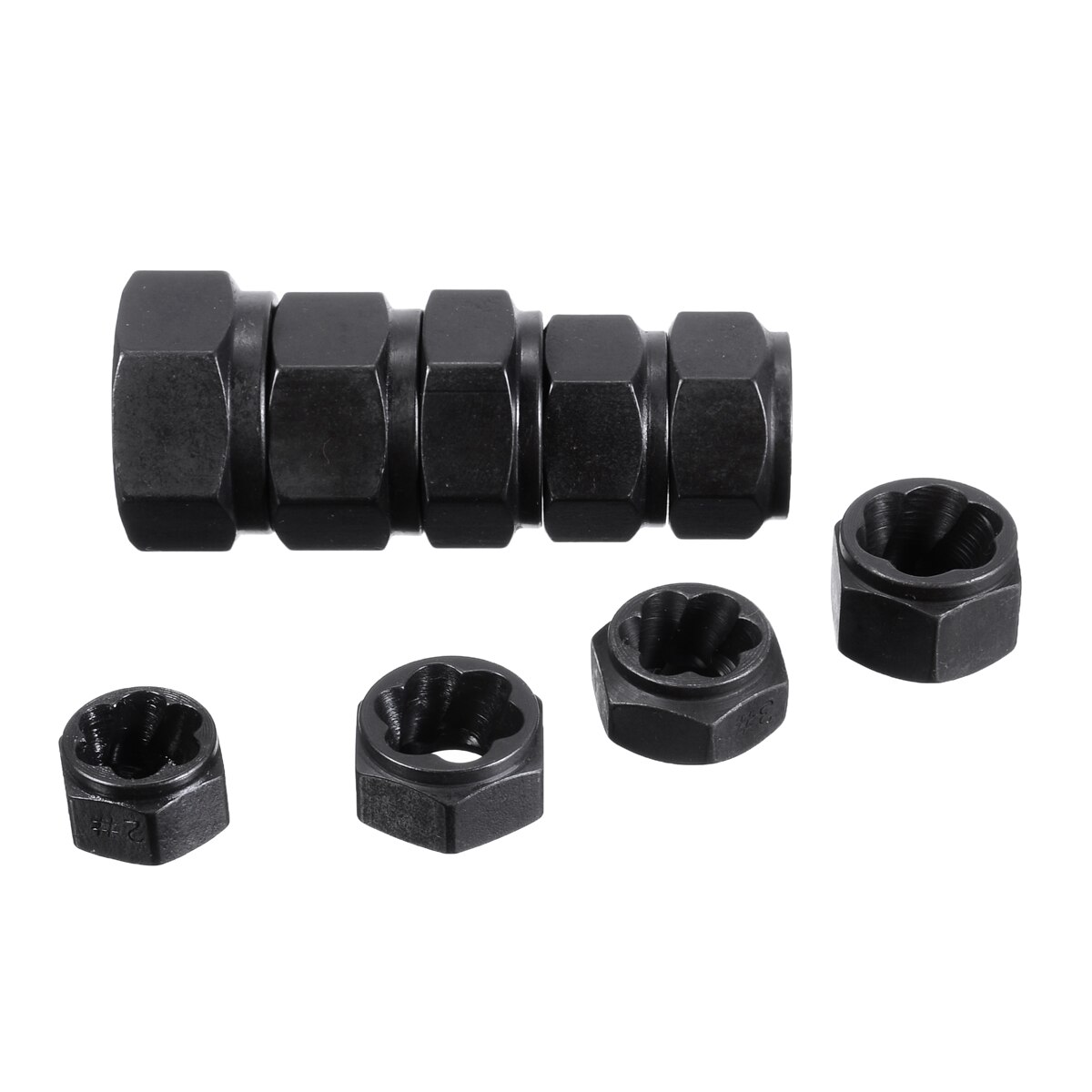 10pcs Damaged Nut Bolt Low Remover Stud Extractor Set Broken Screw Stripped Removal Tool Hardware Repair Hand Tool
