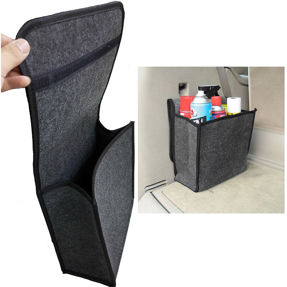 35x30x20 cm Große Größe Weichen Woll Filz Auto Kofferraum Organizer Auto Lagerung Kasten Tasche Feuerfeste Verstauen aufräumen Paket Decke Werkzeug