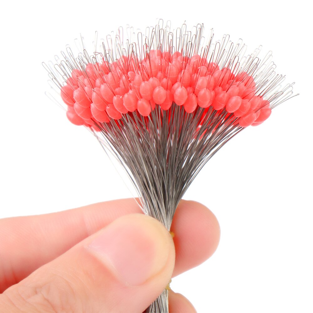 Bloc de pêche flottant en Silicone, 3 tailles, connecteur de haricot spatial, résistance de ligne de pêche, accessoires, 300 pièces/paquet