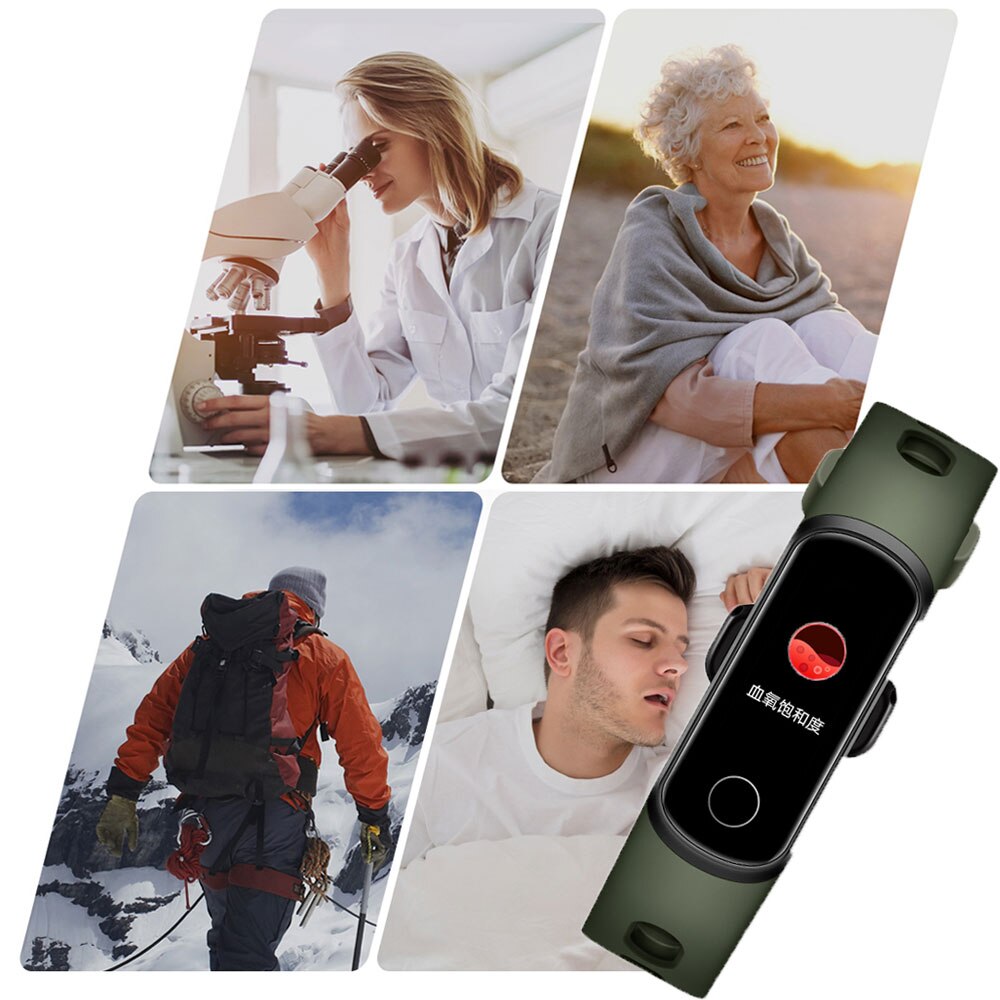 Honor band 5i armband smart armband usb laddning musikkontroll sport fitness armband löparbana
