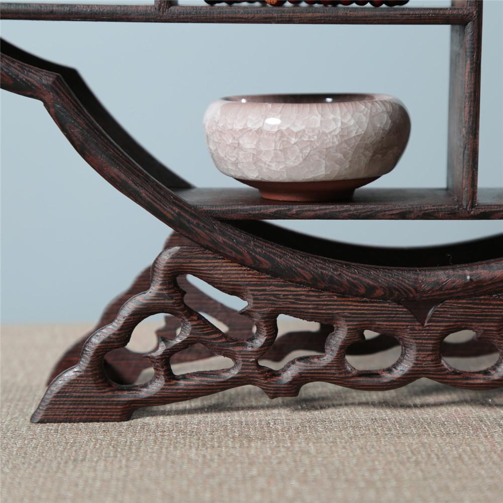 Delicate Solid Wood Antique Display Frame Wooden Display Shelf Chinese Style Door Frame Made Antique Shelf