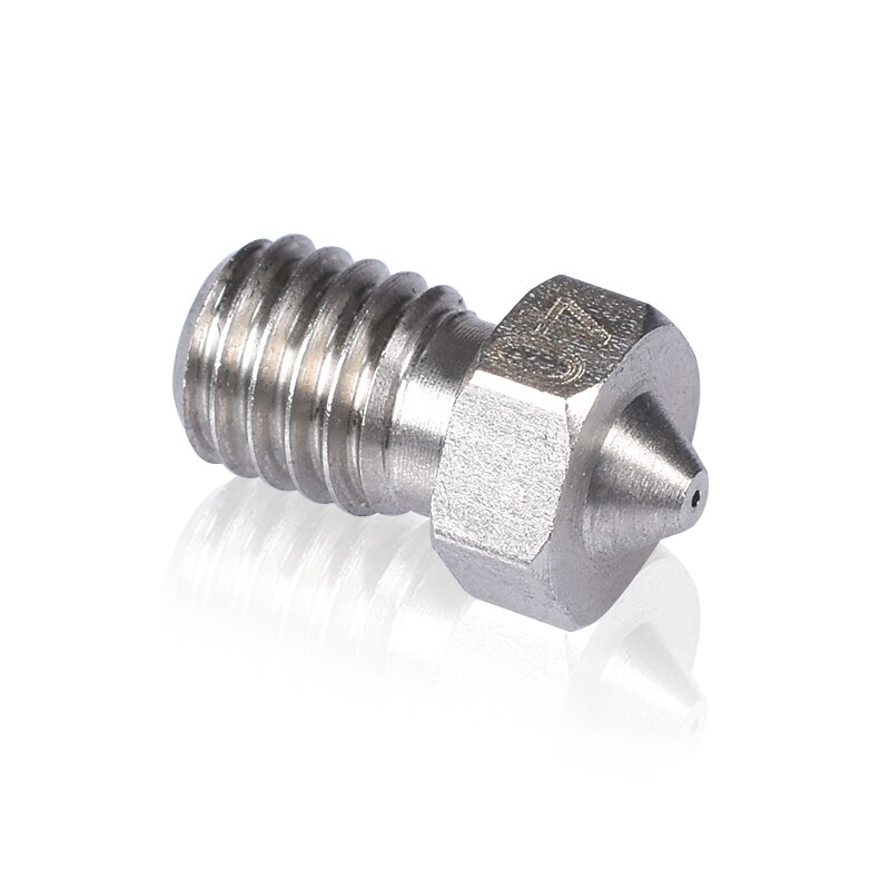 3D Printer Parts V6 V5 Nozzle Stainless Steel Nozzle M6 Screw Thearded 0.25mm/0.4mm/0.8mm for 1.75/3.0 J-head hotend Extruder