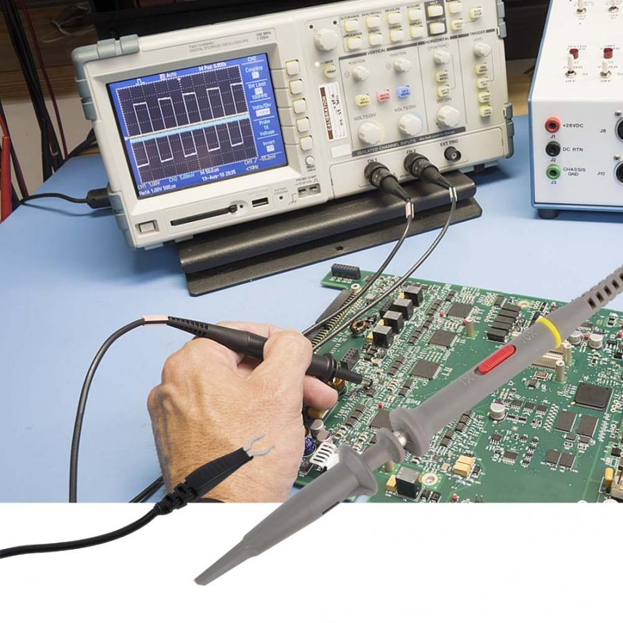 Oscilloscope Probe 1M 100MHz PVC Test Lead Kit Oscilloscope Probe Accessories LA05110 Test Lead