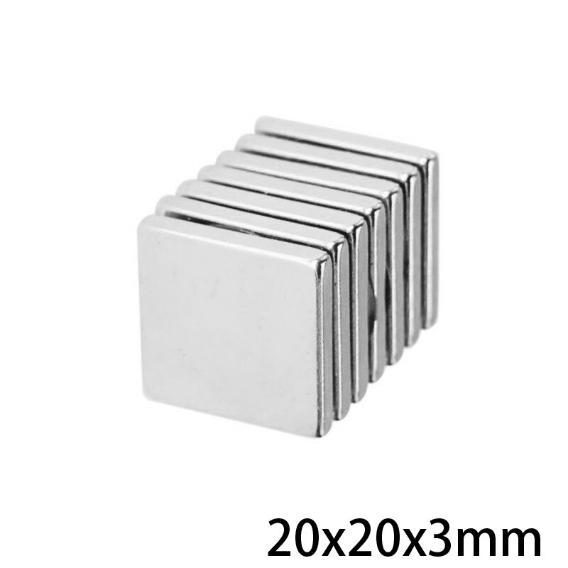 2 ~ 50 Stuks 20X20X3 Mm Quadrate Permanente Magneten Dikte 3 Neodymium Magneet N35 20X20X3 Mm Sterke Magnetische Magneten 20*20*3 Mm