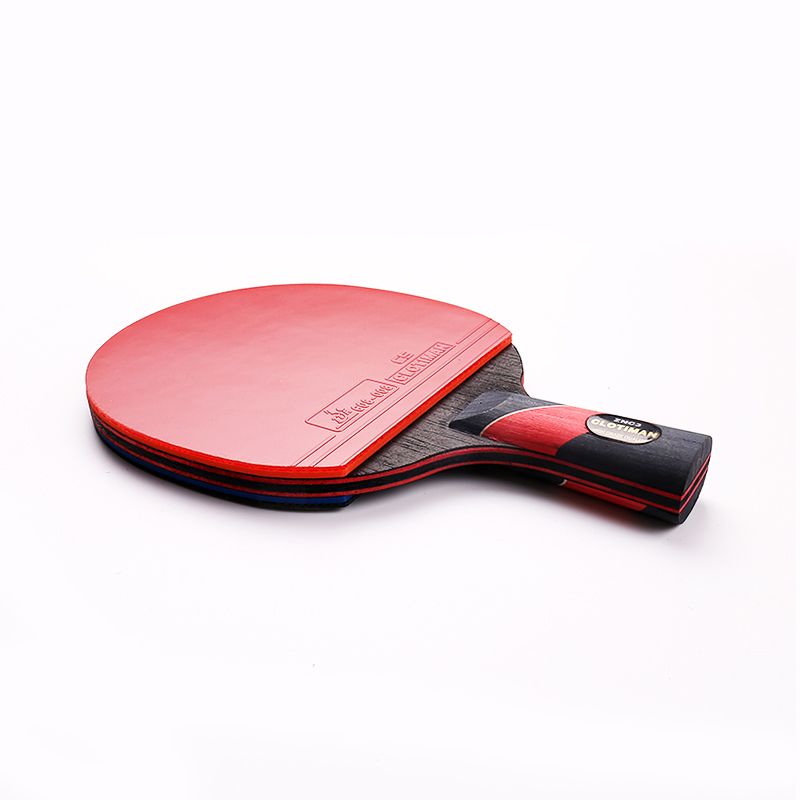 carbon bat table tennis racket with rubber pingpong paddle short handle tennis table rackt long handle offensive