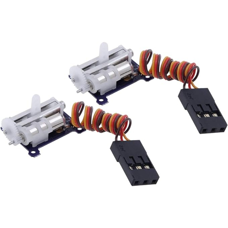 RC Micro Lineaire Servo - 2 STUKS Upgrade 9mm 1.5g Digitale Lineaire Coreless Servo voor Mini Vliegtuigen (JR-Left-Side)