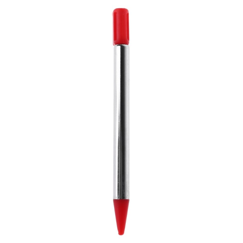 Bolígrafos de estilo ajustable corto para Nintendo3DS DS, lápiz táctil Stylus extensible: Rojo