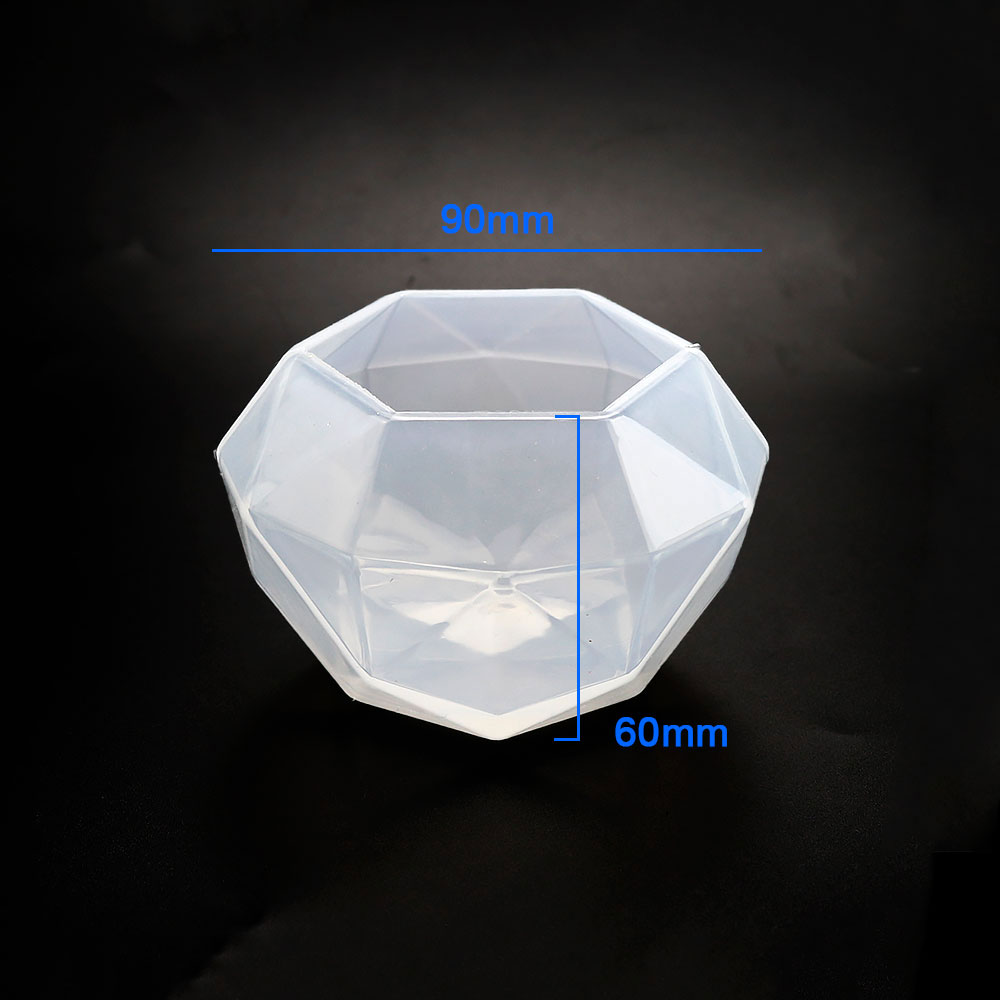 Moules en Silicone diamant pour bricolage amusant, bijoux, colliers, pendentifs, goutte de cristal, colle, résine, artisanat fait à la main, ornement de bureau