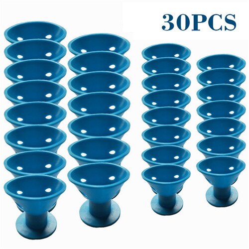 10/20/30 pçs/set Borracha Macia Cuidado Do Cabelo Mágico Modelador de Cabelo Rolos de Silicone Sem Calor Sem Grampo de Cabelo curling Styling Ferramenta DIY: 30PCS Blue