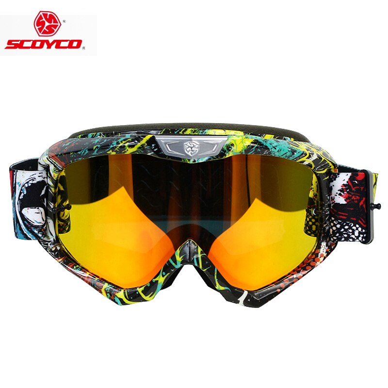 SCOYCO G04 Motorfiets Goggles Ski Snowboard Sneeuwscooter Goggles Motocross Racing Bril Winddicht Anti-fog UV400 Eyewear