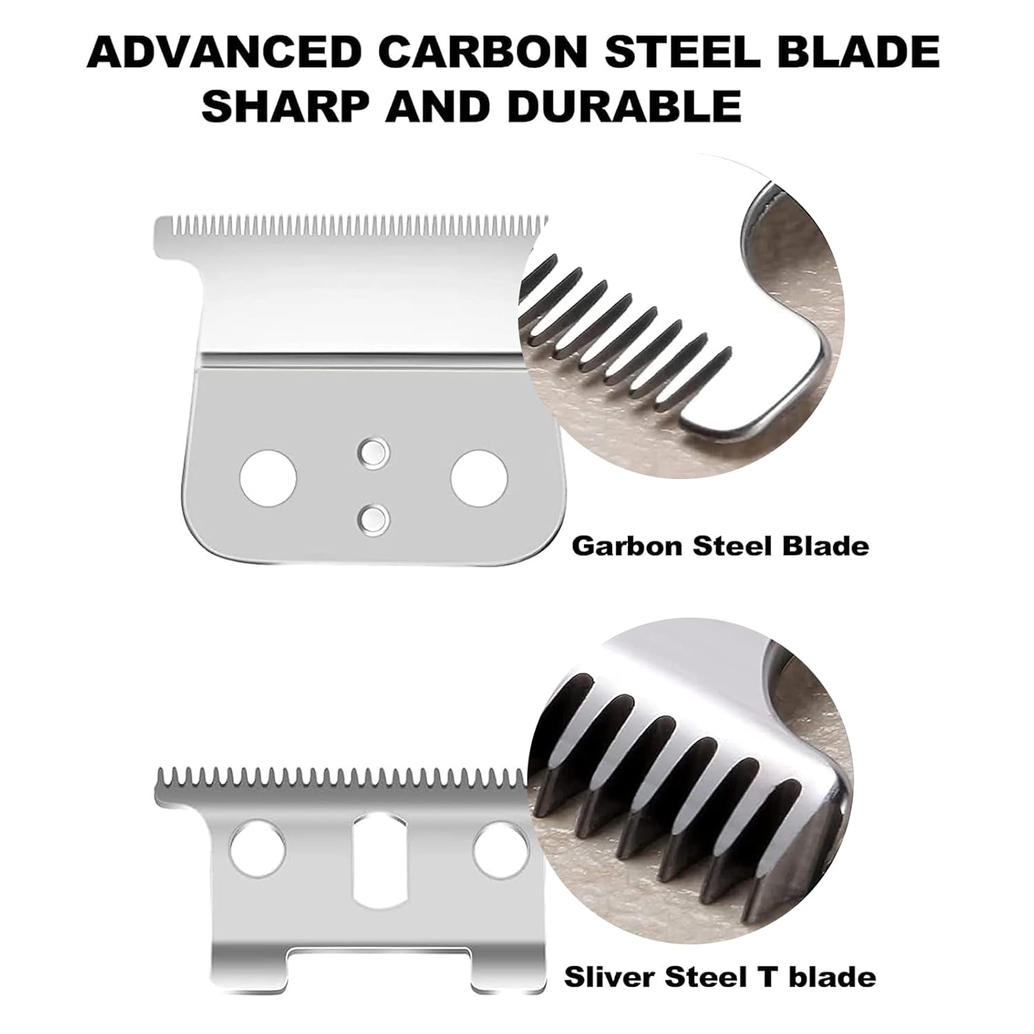 2 Pack T Outliner Blades fits for Andis T Outliner, G, GO, GTO, GTX, Headliner LS2, LS3 Replacement,clipper blades,