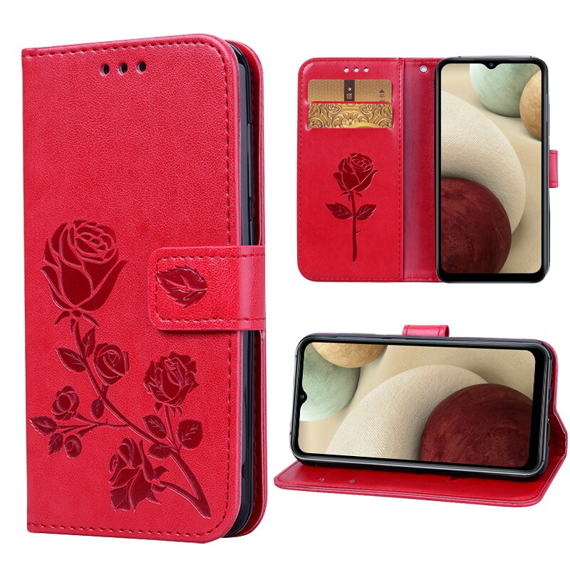 Funda abatible para Samsung Galaxy A12, Funda de cuero PU con billetera, Capa magnética para Samsung A12 SM-A125F, funda protectora para teléfono