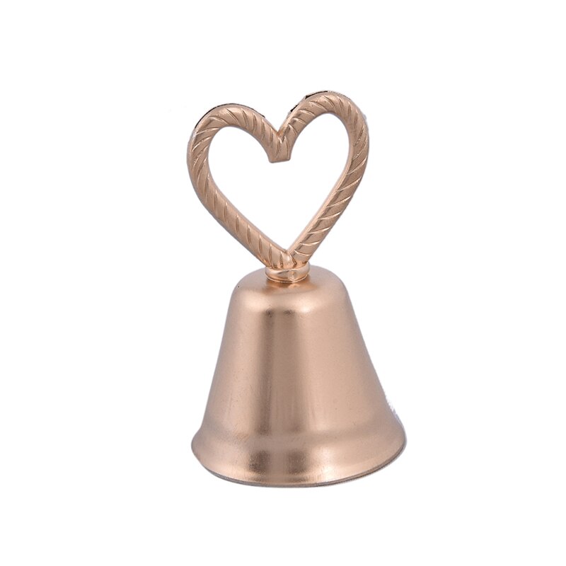 silver/gold"Kissing Bell" Silver Bell Place Card Holder/Photo Holder Wedding Table Decoration Favors: B