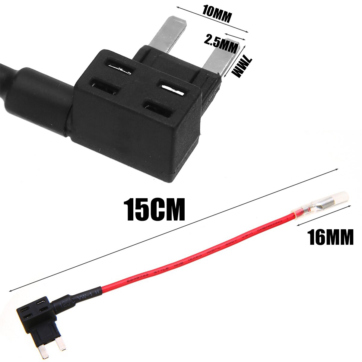 5pcs/set 15A Car Fuse Add Circuit Mini Blade Fuse Boxe Holder with 15A ACS ATO ATC Blade Fuse Plug Accessories For Nissan Sunny