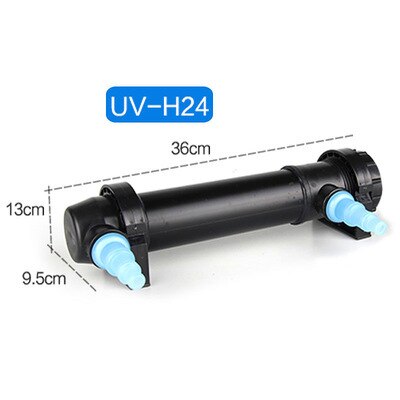 JEBO UV lampe fisch Panzer Sterilisation lampe UV algen entfernung Aquarium Anlage Mini Nano Serie Wasser Reiniger Filter: UV-H24