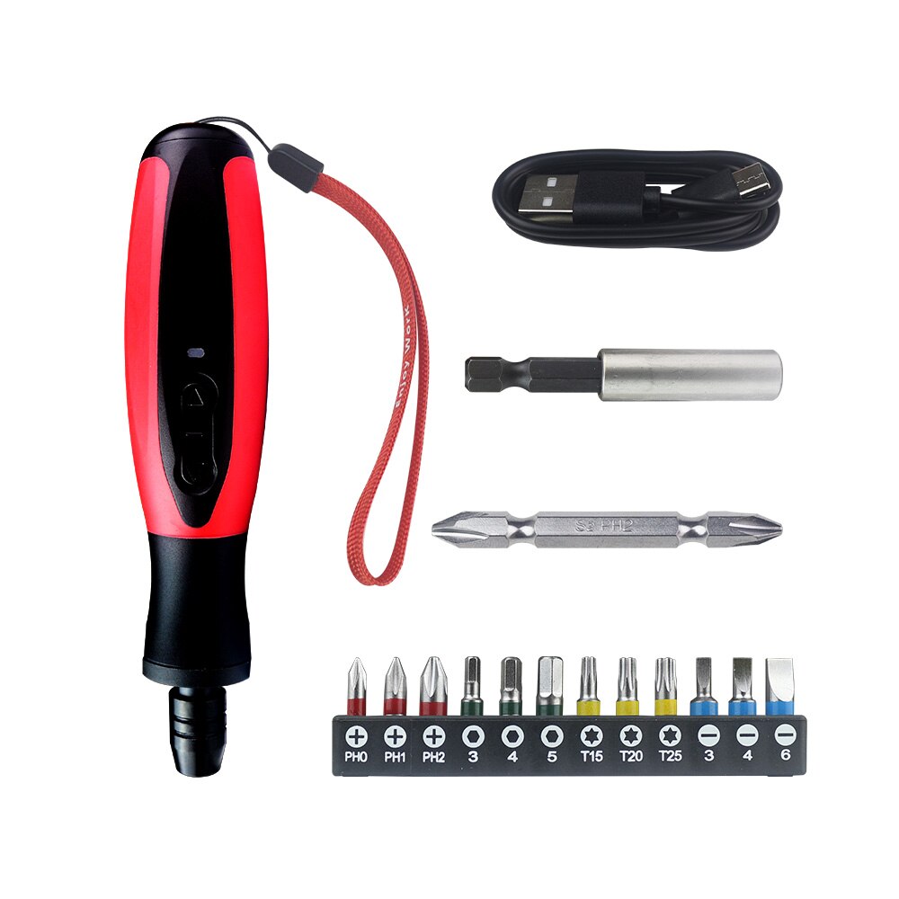 3.6V Elektrische Schroevendraaier Koppel Oplaadbare Automatische Schroevendraaier Bits Set Met Led Verlichting Voor Thuisgebruik Power Tools
