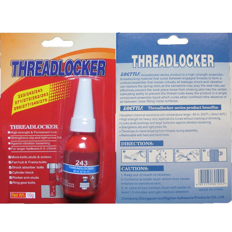 10ml Screw Glue Thread Locking Agent High Strength Anti-Loose Metal Seal Anaerobic Glue Oil Resistance Fast Curing Glue