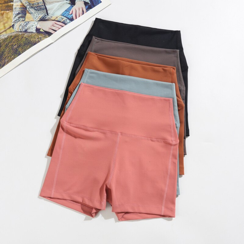 Heiße Frauen Casual Hohe Elastische Taille Engen Fitness Dünne Dünne Tanzen Shorts Einfarbig Übung Shorts Weibliche Mädchen Sommer Herbst