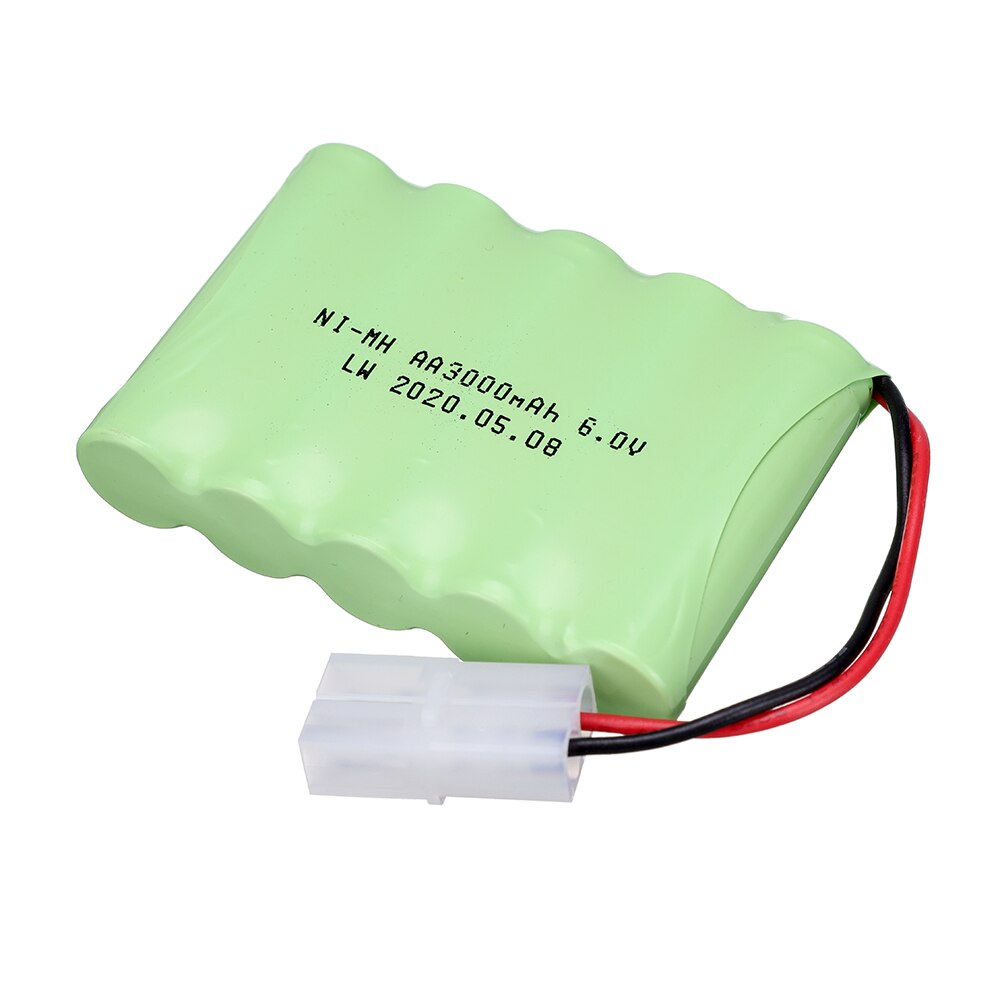 6v 3000 mah mah nimh -paristosarjaa rc -veneeseen rc -autosäiliön lelut valaistusmalli auto aa ni -mh 6v ladattava akku