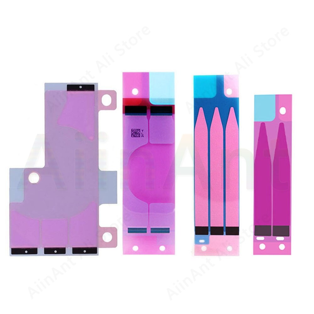 10 Piece Original Adhesive Sticker For iPhone X Xs Max XR 5s 5c 6 6s 7 8 Plus Battery Tape Strip Stickers Repair Parts