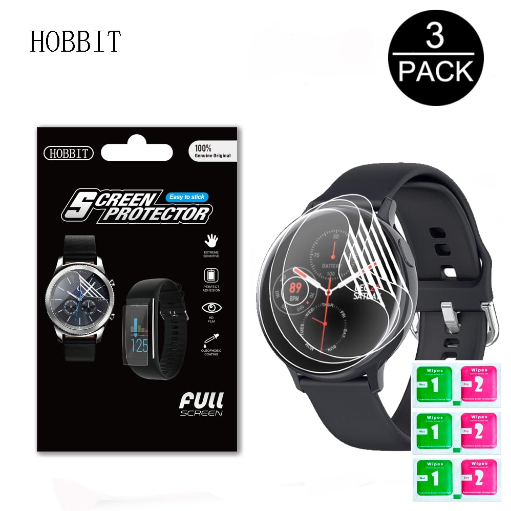 3Pcs Protective Film For LEMFO SG2/S20 1.4 Inch Smart Watch Wristband Bracelet Full Screen Protector Hydrogel Film Not Glass