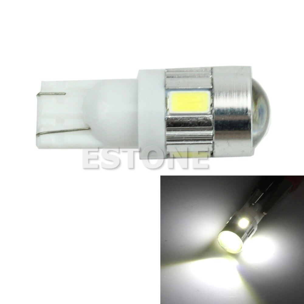 1 Pcs Koplamp High Power Led Smd 5630-6LED 194 W5W Wit Met Projector Auto Lichtbron