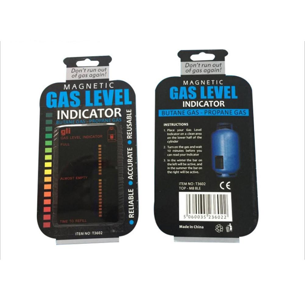 Gas Test Card Magnetic Gas Level Gauge Propane Butane Fuel Tank Level Gauge Test Card Kitchen Tool Accessories