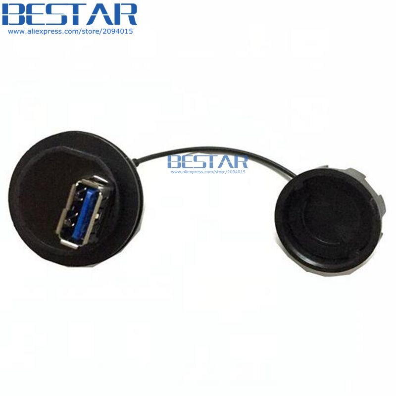 USB 3.0 Water Proof Connector IP67 IP 67 Waterproof USB3.0 Socket Cable 1m 3ft Male to Female Extension cord cables