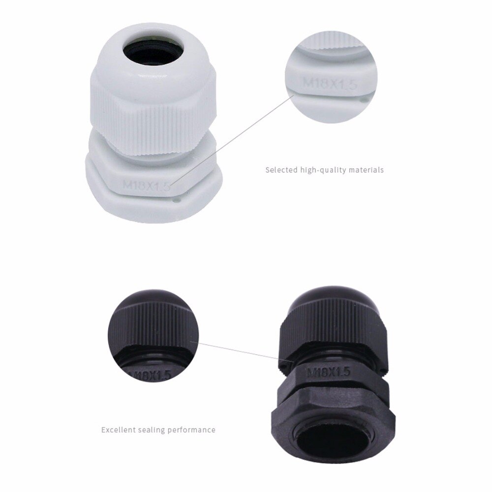 1PC IP68 nylon waterproof cable gland PG36/PG42/PG48 PA material
