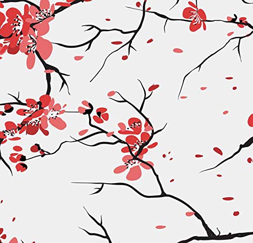 Jul kirsebær sakura mønster bakgrunn veggteppe vegg kunst