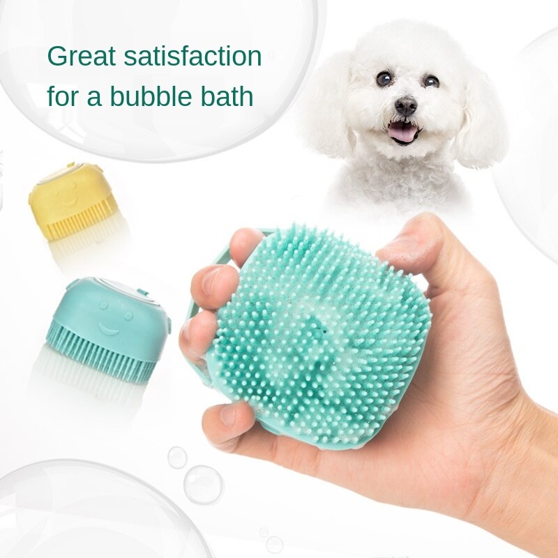 Haustier Hund Shampoo Massagegerät Pinsel Katze Massage Kamm Pflege Wäscher Dusche Pinsel für bat Kurz Haar Weiche Silikon Pinsel