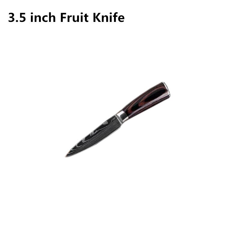 Kitchen Knives set Chef knife Tool High Carbon Stainless Steel Santoku knife Sharp Cleaver Slicing Knife Best Choice for Kitchen: 3.5 in Fruit