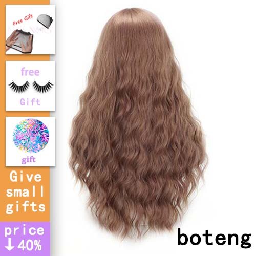 Miss Pruik Lange Golf Pony Zwart Bruin 8 Kleuren Beschikbaar Pruiken Voor Vrouwen Synthetisch Haar Hoge Temperatuur Fiber: T1B/613