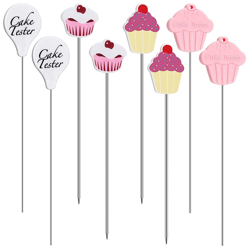 Cake Tester Needles Stainless Steel Reusable Cake Needles Cake Tester Skewer Needles for Kitchen Home Bakery Tools: Default Title